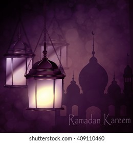 Ramadan Kareem, greeting background