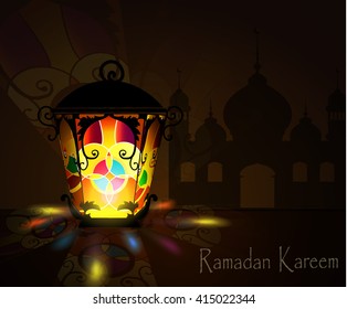 Ramadan Kareem, greeting background