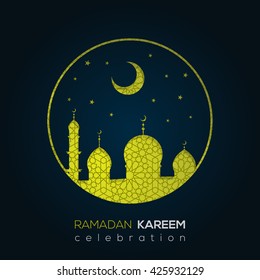 Ramadan Kareem, greeting background