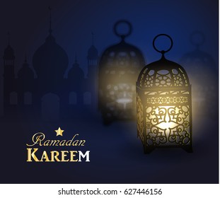 Ramadan Kareem, greeting background