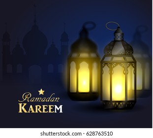 Ramadan Kareem, greeting background