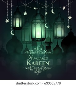 Ramadan Kareem, greeting background