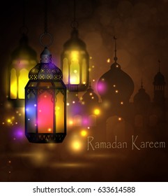 Ramadan Kareem, greeting background