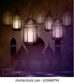 Ramadan Kareem, greeting background