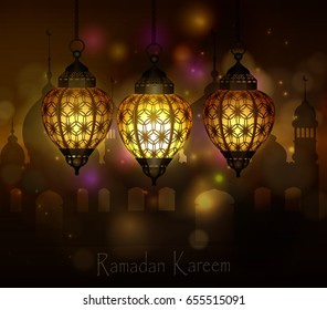 Ramadan Kareem, greeting background