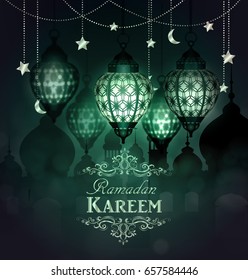 Ramadan Kareem, greeting background