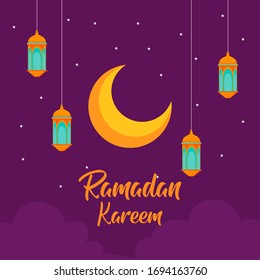 diseño de fondo de bienvenida ramadan kareem