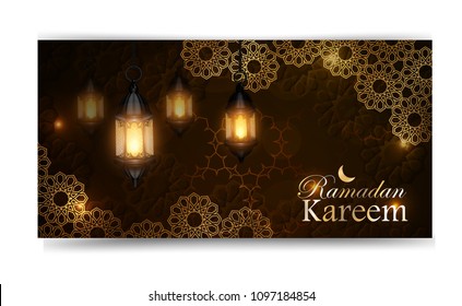 Ramadan Kareem, greeting background, eps 10