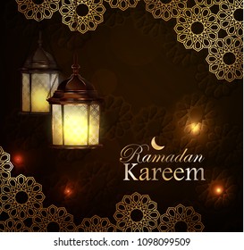 Ramadan Kareem, greeting background, eps 10