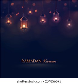 Ramadan Kareem, greeting background, eps 10