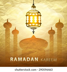 Ramadan Kareem, greeting background, eps 10 art