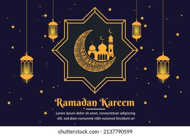 RAMADAN Kareem Grußhintergrund	
