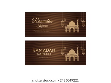 Ramadan kareem greeting background template