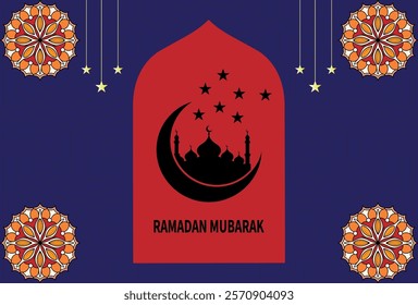 Ramadan Kareem Greeting Background Template