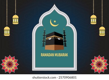 Ramadan Kareem Greeting Background Template
