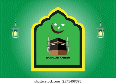 Ramadan Kareem Greeting Background Template