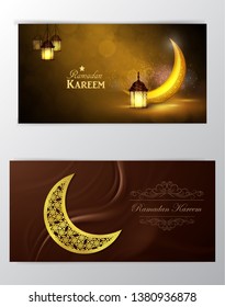 Ramadan Kareem, greeting background vector