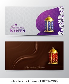 Ramadan Kareem, greeting background vector