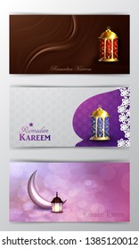 Ramadan Kareem, greeting background vector