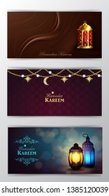 Ramadan Kareem, greeting background vector