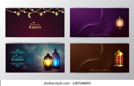 Ramadan Kareem, greeting background vector