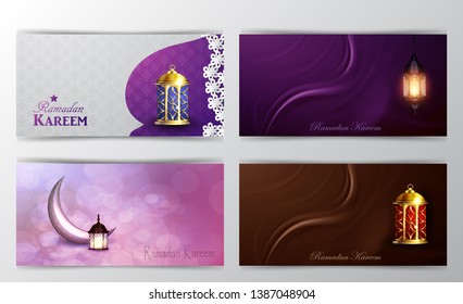Ramadan Kareem, greeting background vector