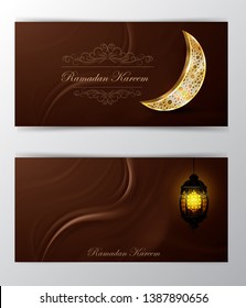 Ramadan Kareem, greeting background vector