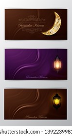 Ramadan Kareem, greeting background vector