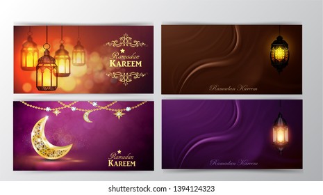 Ramadan Kareem, greeting background vector