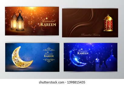 Ramadan Kareem, greeting background vector