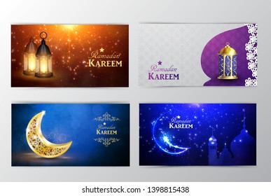 Ramadan Kareem, greeting background vector