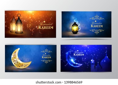 Ramadan Kareem, greeting background vector