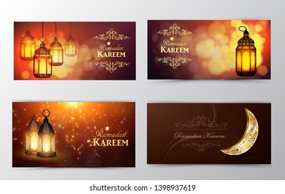 Ramadan Kareem, greeting background vector