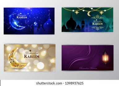 Ramadan Kareem, greeting background vector