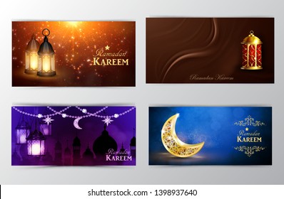 Ramadan Kareem, greeting background vector