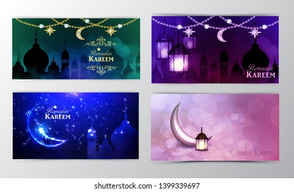 Ramadan Kareem, greeting background vector