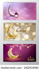 Ramadan Kareem, greeting background vector