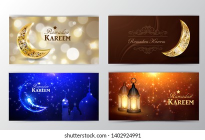 Ramadan Kareem, greeting background vector