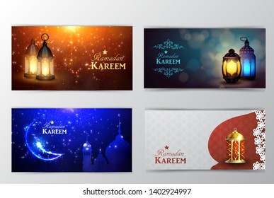 Ramadan Kareem, greeting background vector