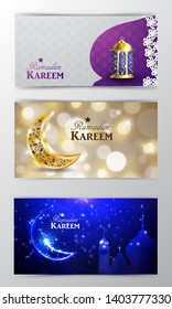 Ramadan Kareem, greeting background vector