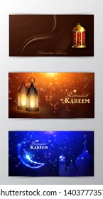 Ramadan Kareem, greeting background vector