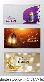 Ramadan Kareem, greeting background vector