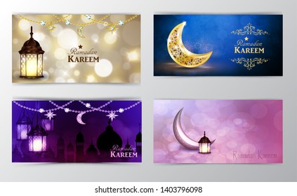 Ramadan Kareem, greeting background vector