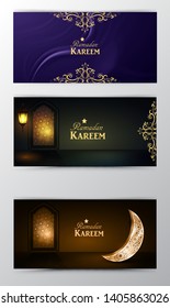 Ramadan Kareem, greeting background vector