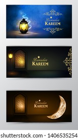 Ramadan Kareem, greeting background vector