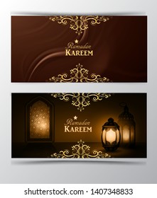 Ramadan Kareem, greeting background vector