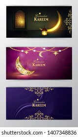 Ramadan Kareem, greeting background vector
