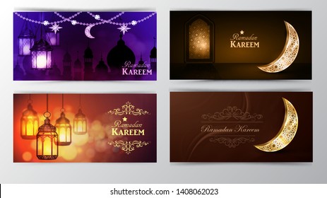 Ramadan Kareem, greeting background vector