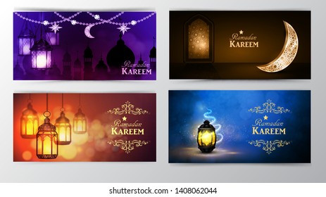 Ramadan Kareem, greeting background vector