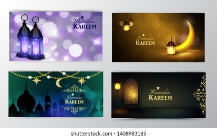 Ramadan Kareem, greeting background vector